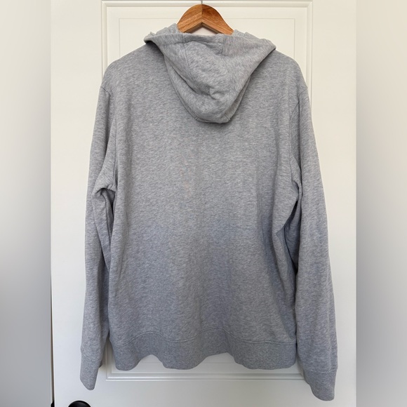 Vintage Guess LA Embroidered Logo Hoodie Grey Pullover Sweatshirt Streetwear Lrg - Picture 3 of 7